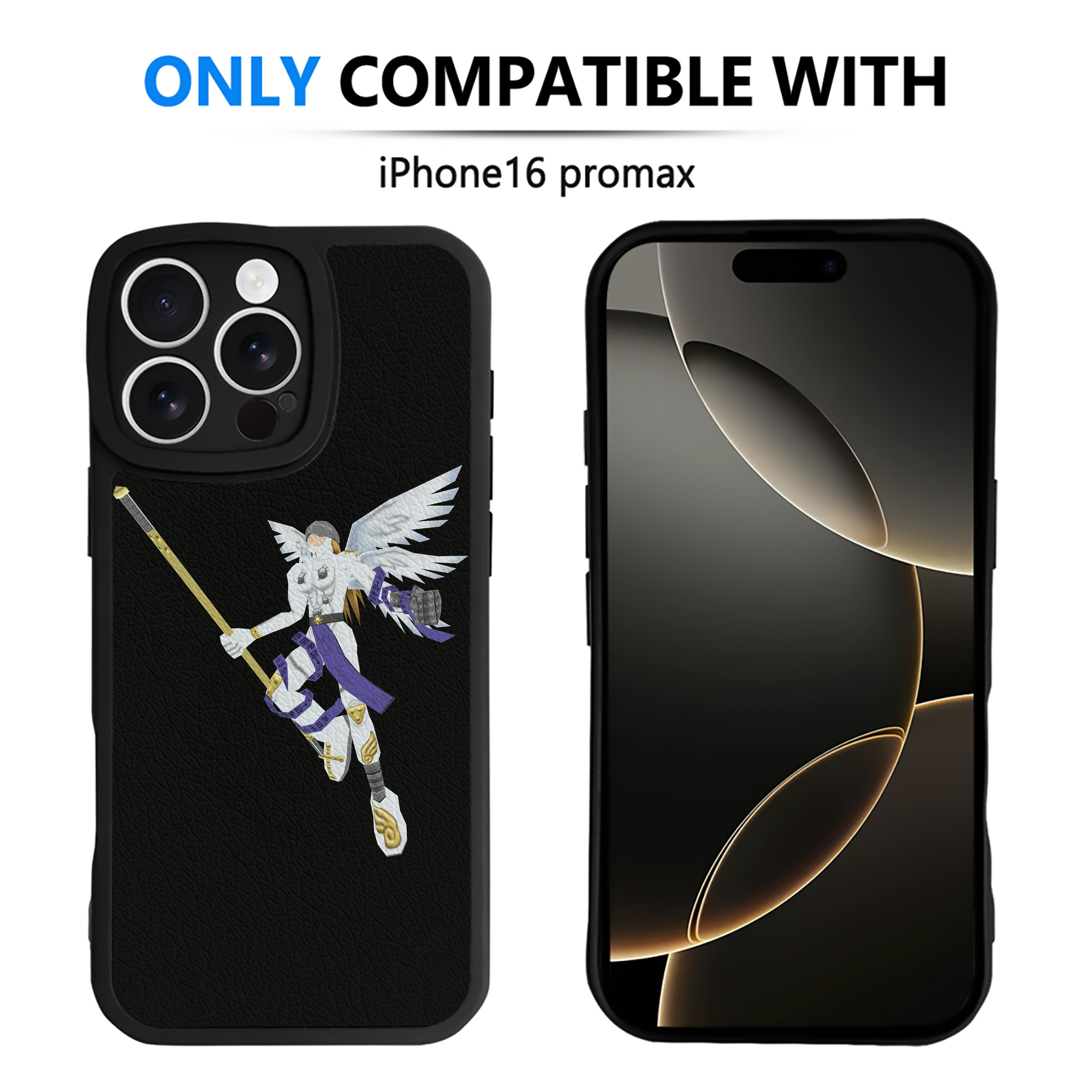 （画像用） Digimon デジタルモンスター/デジモン 【iPhone 16シリーズ対応】シリコンスマホケース（レザー調） 材質：シリコン